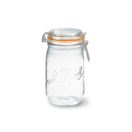 Le Parfait Super Weckpot - 1L -Glas -  6 Stuks - Kleur Transparant - Materiaal Glas