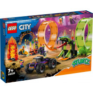 LEGO City Stuntz 60339 Dubbele looping stuntarena - Nieuw sinds 22/11/2022 - Merk Lego - Leeftijd vanaf 7 jaar - Collectie City