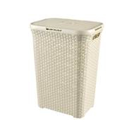 Coffre à linge blanc 60 L - Surmatelas - Marque Curver - Couleur Violet - Contenu 60 l - Matériel Matière plastique