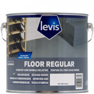 Floor regular wit 2,5 L - Merk Levis - Veiligheidsaanwijzingen (P-zinnen) P102: Buiten het bereik van kinderen houden.,P312: Bij onwel voelen een ANTIGIFCENTRUM of een arts raadplegen.,P501: Inhoud/ verpakking correct afvoeren.,P101: Bij het inwinnen van 