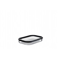 Mepal Boîte à Charcuterie Modula - Sans BPA - Empilable - 550ml - Plastique - Noir/Transparent - Marque Mepal - Couleur Transparant,Noir - Matériel Matière plastique