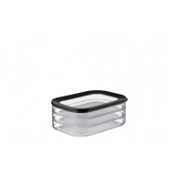 Mepal Vleeswarendoos Modula - 3-Laags - BPA-Vrij - Stapelbaar - 3x550ml - Kunsstof - Zwart - Merk Mepal - Materiaal Kunststof - Kleur Zwart