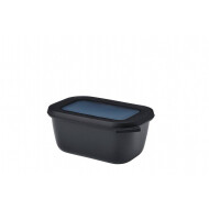 Mepal Vershouddoos Multikom Cirqula - Rechthoekig - 750ml - Polyproplyeen - Nordic Black - Merk Mepal - Materiaal Polypropyleen - Kleur Zwart