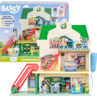 Bluey Supermarché Ensemble de Jeu - Incl. Bluey et Bingo - À partir de 3 ans - Age à partir de 3 ans