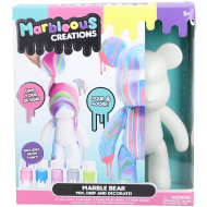 Marbleous Creations Marble Bear Kit de Peinture Coulée - À partir de 5 ans - Age à partir de 5 ans