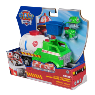 Paw Patrol Sauvetage Incendie Camion-Citerne de Rocky - Voiture Jouet avec Figurine - 3 ans - Age à partir de 3 ans