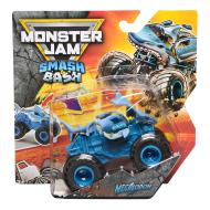 Monster Jam Smash & Bash Megalodon - Monster Truck Métallique Réparable - Échelle 1:64 - 3 ans - Age à partir de 3 ans