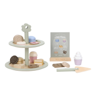 Little Dutch Présentoir en Bois avec Pâtisseries - FSC - À partir de 3 ans - Age à partir de 3 ans