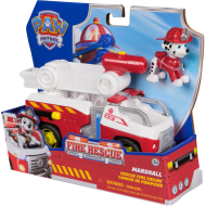 Paw Patrol Sauvetage Incendie Camion de Pompiers de Marshall - Voiture Jouet avec Figurine - 3 ans - Age à partir de 3 ans