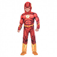 Kinderkostuum The Flash - 8-10 jaar - Maat 134-140 - Geslacht Jongen - Leeftijd 8 t/m 10 jaar