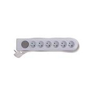 Multi-prises avec interrupteur et corde 1,5 m 6 x 16 A - Surmatelas - Marque Euro Tools