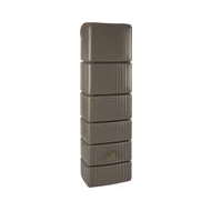 Garantia 4rain Tonneau à Eau de Pluie Mural Slim - Avec Robinet - 300L - Taube - Marque Garantia - Couleur Taupe - Matériel Matière plastique - Contenu 300 l