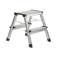 Escalo Escabeau Aluminium Steppy - 2x2 Marches - Compact et Léger - Marque Escalo - Nombre de marches 2x2