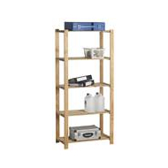 Practo Home Étagère de Rangement en Bois - 175x80x40cm - 5 Tablettes - 25kg par Tablette - Marque Practo Home