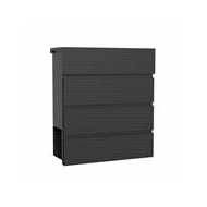 Practo Garden Boîte aux Lettres Marseille - Mat Noir - Marque Practo Garden - Couleur Noir Mat