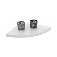 Practo Home Tablette de Coin - 23,5x23,5x1,8cm - Blanc - Marque Practo Home - Couleur Blanc - Type de matériel de stockage Etagère de Coin