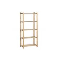 Practo Home Étagère Bois Woody Rack - 175x80x40cm - 5 Étagères - Charge 15kg - Marque Practo Home