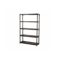 Plasti Rack Étagère Plasti Rack 120 - 185x120x40 - Plastique - Noir - Marque Practo Home