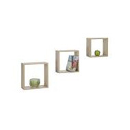 Practo Home Étagères - Sanoma - 3 Pièces - Marque Practo Home - Couleur Sanoma - Type de matériel de stockage Etagère