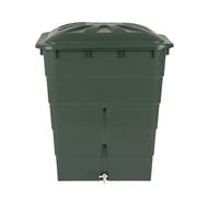 Garantia Tonne à Pluie Rectangulaire avec Robinet - 300L - Vert - Marque Garantia - Matériel Matière plastique - Contenu 300 l - Couleur Vert