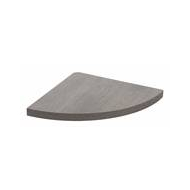 Practo Home Tablette de Coin - 23,5x23,5x1,8cm - Chêne Anthracite - Merk Practo Home - Couleur Anthracite - Type de matériel de stockage Etagère de Coin