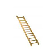 Escalo Échelle de Meunier en Bois de Pin - Largeur 65cm - Hauteur Max 3m - Marque Escalo - Nombre de marches 14