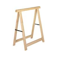 Practo Tools Tréteau en Bois Pin Massif Pro - 75,5x73,5cm - Ultra Robuste - Charge 800kg - Marque Practo Tools