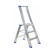 Escalo Escabeau Sparta 3 Marches avec Appui et Bac à Outils - Aluminium - Marque Escalo - Nombre de marches 3