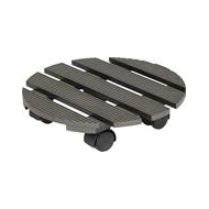 Practo Garden Support Roulant - Rond - 30cm - 60kg - WPC - Gris - Marque Practo Garden