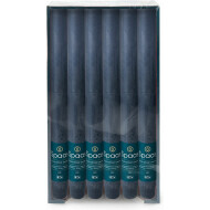 Spaas Rustiek Dinerkaarsen - 10u Brandduur - Ø2,1x25cm - Donkerblauw - 12 Stuks - Aantal branduren 10u