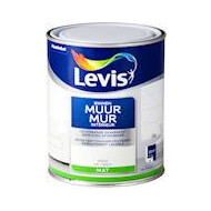 Muurverf latex wit 1 l - Merk Levis - Afwasbaar Ja - Geschikt voor Binnen - Glansgraad Mat - Toepassing Muur - Inhoud 1 L - Verfbasis Watergedragen