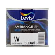 Ambiance lak satin mix 0,5 L wit - Merk Levis