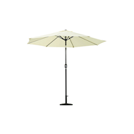 Staanparasol Tilt - met Hendel - All Wheater - Zonder Voet - Ø200cm - Aluminium - Grijs - Merk DDD - Materiaal Aluminium - Kleur Grijs