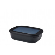 Mepal Vershouddoos Multikom Cirqula - Rechthoekig - 1000ml - Polyproplyeen - Nordic Black - Merk Mepal - Kleur Zwart - Materiaal Polypropyleen