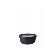 Mepal Vershouddoos Multikom Cirqula - Rond - 350ml - Polypropyleen - Nordic Black - Merk Mepal - Kleur Zwart - Materiaal Polypropyleen