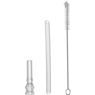 Mepal Paille et Brosse à Vaisselle Mio - Pour Gobelet à Paille Mio - Sans BPA - Transparent - Marque Mepal