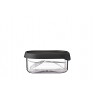 Mepal Fruitbox Take a Break - BPA-vrij - Inclusief Vork - 250ml - Kunsstof - Nordic Black - Merk Mepal - Kleur Zwart