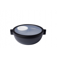 Mepal Bol à Déjeuner Vita Bento - Sans BPA - Polypropylène - Noir Nordique - Marque Mepal - Couleur Noir