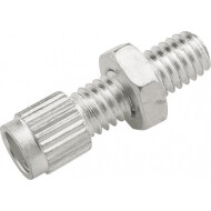 Elvedes Vis de Réglage de Câble Frein à Tambour M6 - Aluminium - Argent - 25 pièces