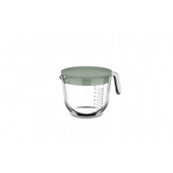 Mepal Tasse à Mesurer Chef It - Couvercle - Résistant à Chaleur - 1000ml - Verre - Sage Nordique - Marque Mepal