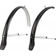 Polisport Mudguard Towny - 28 inch - 46mm - Zwart - 2 Stuks - Merk Polisport