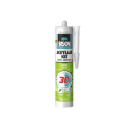 Bison Mastic Acrylique 30' - 300ml - Blanc - Marque Bison