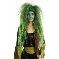 PERRUQUE SORCIÈRE - VERT - Taille  One Size - Sexe Dames - Age Adultes