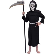 KOSTUUM GRIM REAPER 128 - Leeftijd 7 t/m 8 jaar - Geslacht Jongen - Maat 128