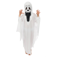 KOSTUUM SPOOK 10-12J - Leeftijd 10 t/m 12 jaar - Geslacht Unisex - Maat 146-152