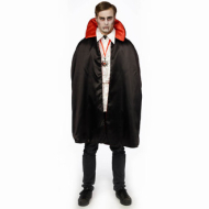 CAPE DRACULA ZWART/ROOD 44 - Geslacht Heren - Leeftijd volwassenen - Maat 44
