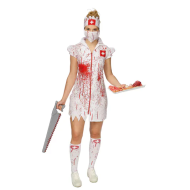 KOSTUUM ZOMBIE NURSE 40 - Leeftijd volwassenen - Maat 40 - Geslacht Dames