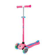 Globber Primo Plus Lights 3-Wiel Step - Lichtgevende Wielen - Fuchsia - 3-9 Jaar - Kleur Fuchsia - Plooibaar Nee