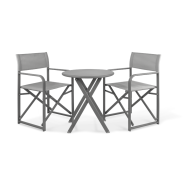 Tuinset Badajoz - Aluminium - Antraciet - Merk DDD - Aantal zitplaatsen 2 - Kleur Antraciet - Materiaal Aluminium