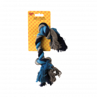 Corde avec 2 Nœuds - Jouet pour Chien - 33cm - Bleu/Noir - Nouveau depuis 11/02/2022 - Marque Euro Pet